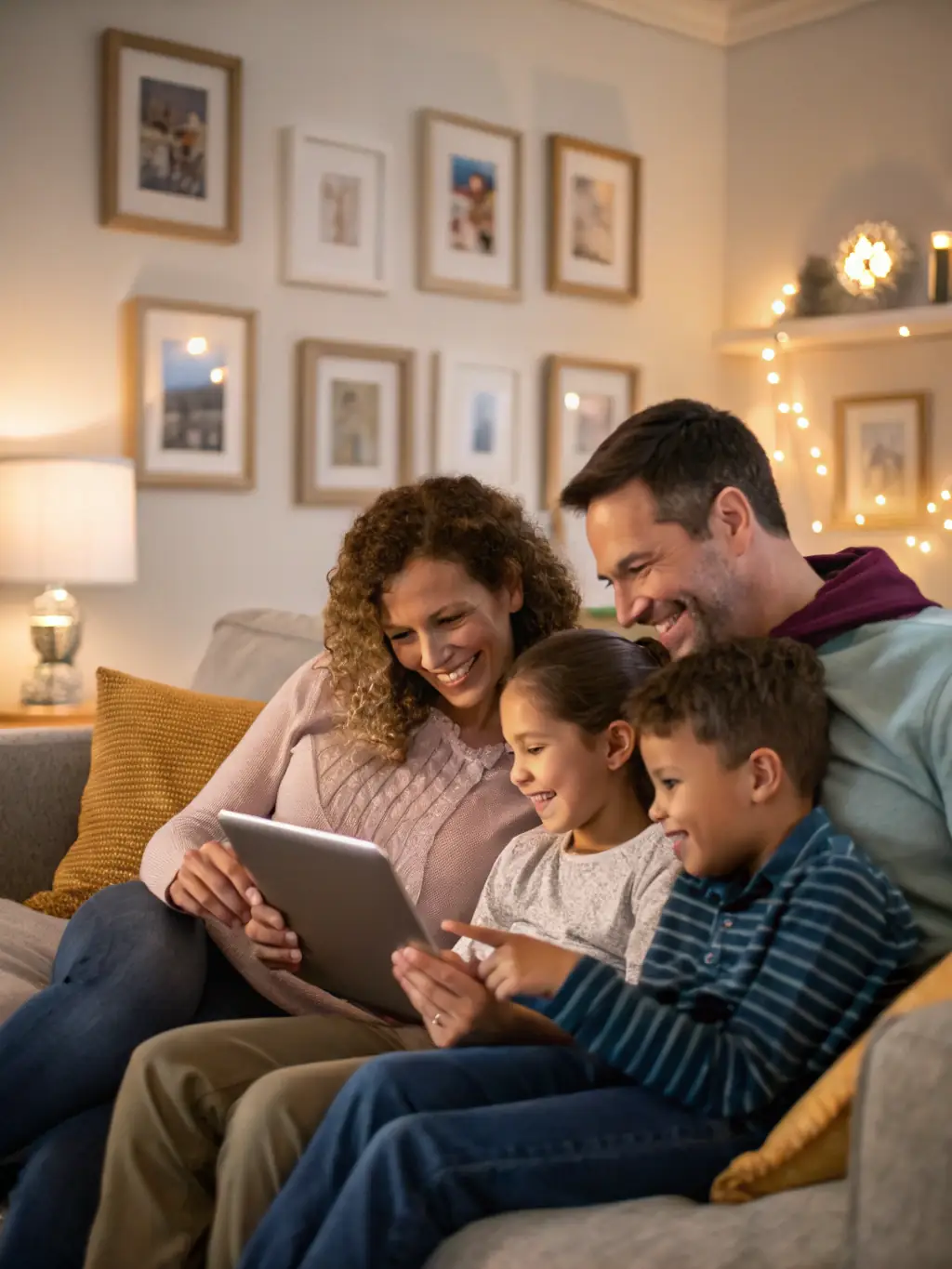 A family planning their finances using Highbeam's financial planning tools, emphasizing the importance of financial literacy and security.