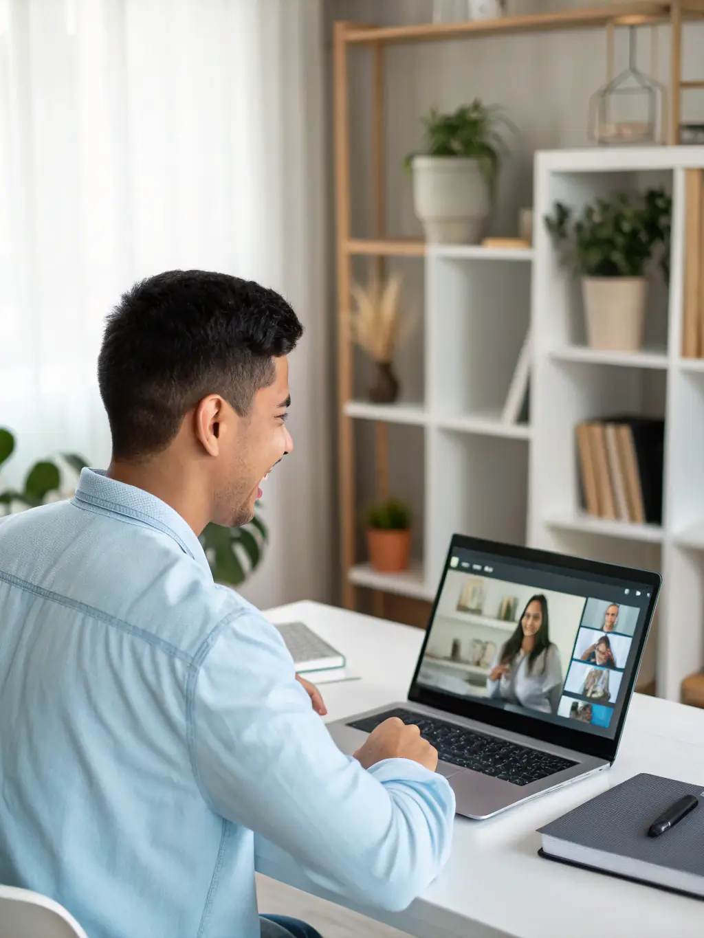 A professional using a Highbeam personal loan to invest in their small business, highlighting the benefits of Highbeam loans for entrepreneurs.