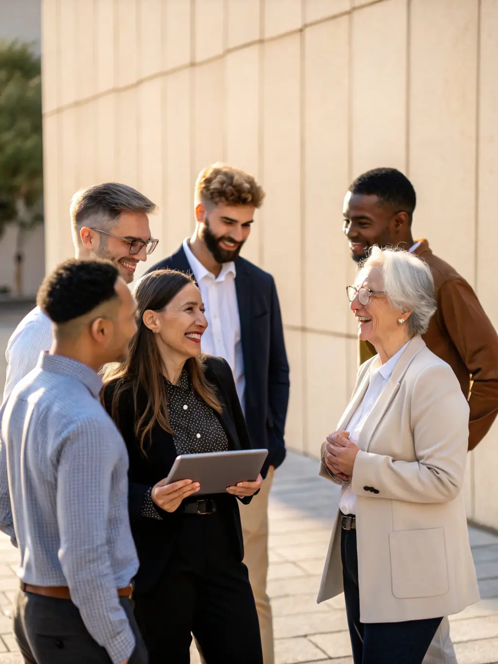 A diverse group of people benefiting from Highbeam's unique financial solutions, such as investment opportunities or specialized accounts.